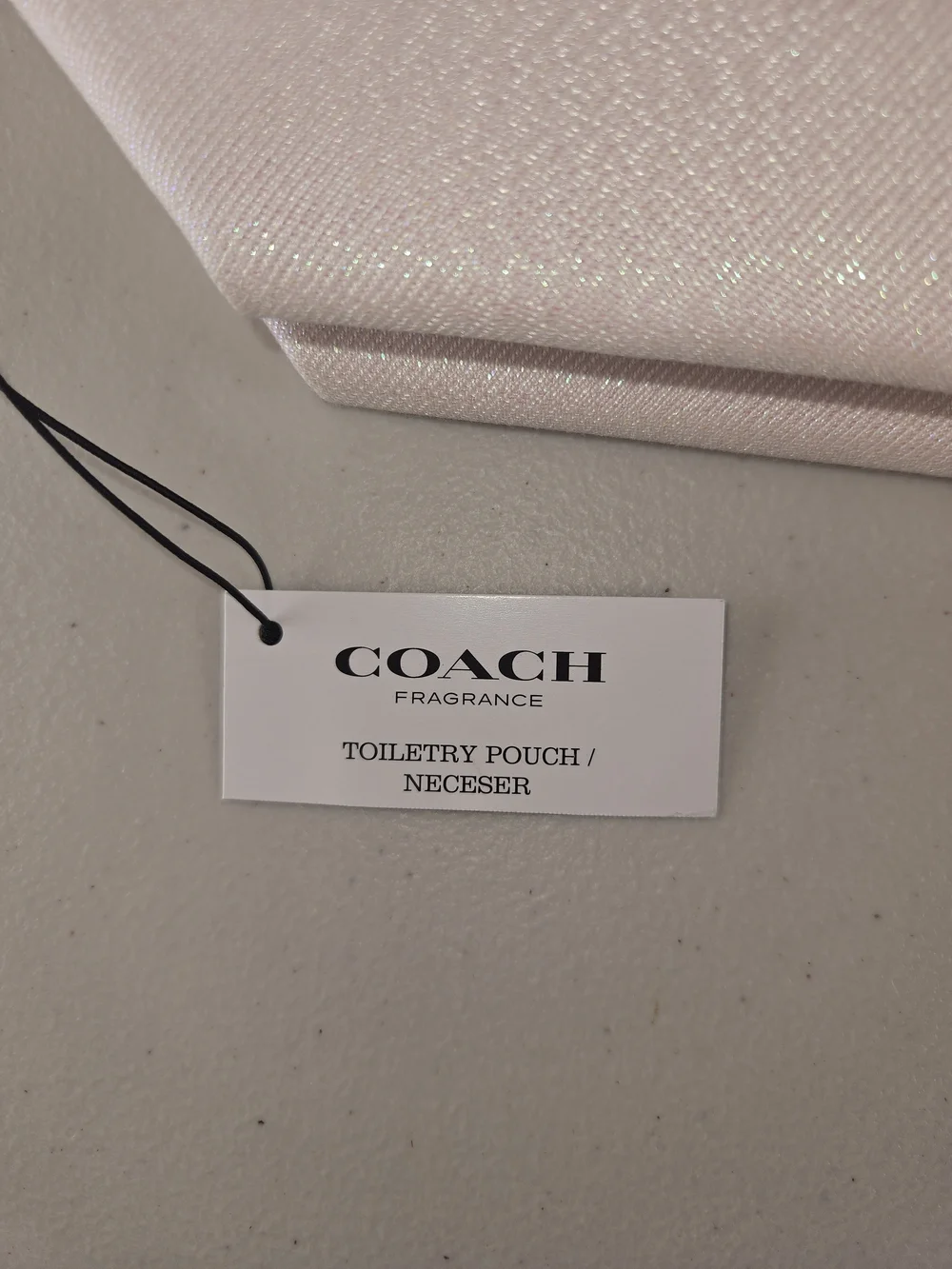 NWT COACH Pink Glitter Travel Pouch - Women's Toiletry Case